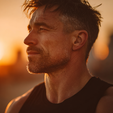 Група чоловіків середнього віку на тренуванні